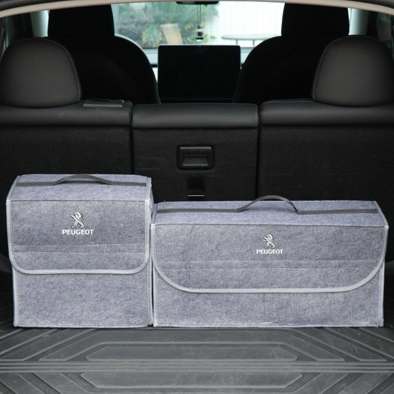 For Peugeot 206 208 306 307 308 407 408 508 2008 3008 407 508 2008 Car Styling Soft Felt Storage Bag Organizer Car Foldable Trunk Bag Car Accessories