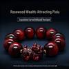 Authentisches indisches Kleinblättriges Rosenholz Pixiu Armband für Männer und Frauen - Sandelholz Buddhistische Perlen