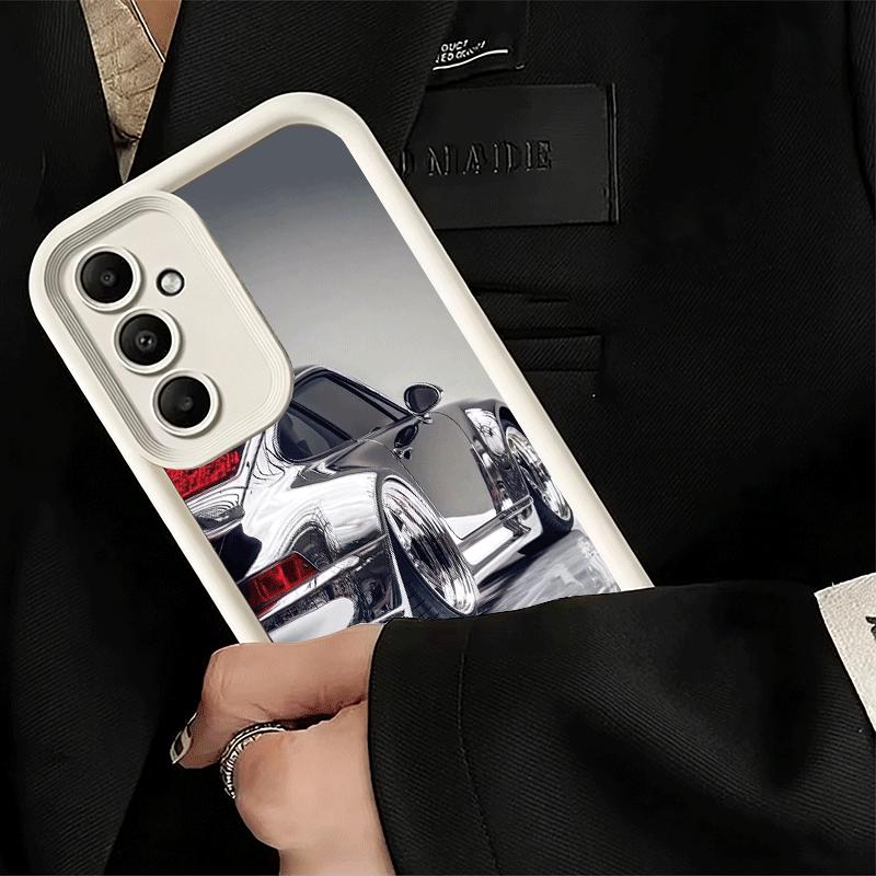 Phone Case for Samsung Galaxy A17 A16 A15 A14 A13 Electroplated Style Sports Car A56 A36 A26 A55 A35 A25 A54 A34 A24 A53 A33 A23
