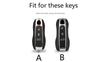 Echte Carbonfaser Auto Fernbedienung Schlüsselanhänger Hülle Abdeckung für Porsche Macan 911 Panamera Cayenne Boxster 986 987 981 Zubehör