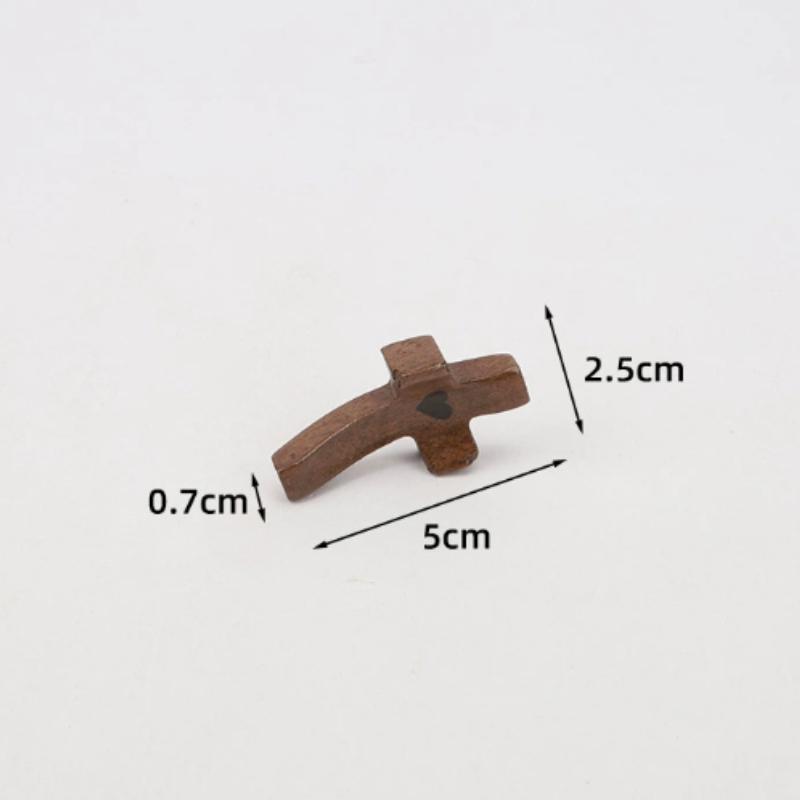 A Wonderful Present for The Holidays - Guardian Love Keychain Additions Pendant, a Unique Wooden Cross Keychain