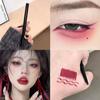 Chinese-Style Fox-Eye Red Blade Gel Eyeliner Pen, Non-Smudge, Waterproof, Long-Lasting, Beginner-Friendly, Aegyo-Sal Pen, Student Eyeliner Pen