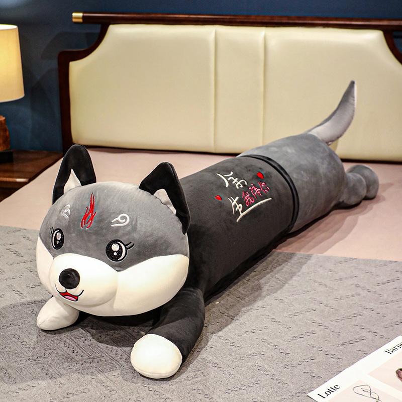 70-150cm Giant Size Cute Husky Dog Plush Toys Stuffed Animal Puppy Dog Pillow Soft Lovely Doll Kawaii Christmas Gift for Kids