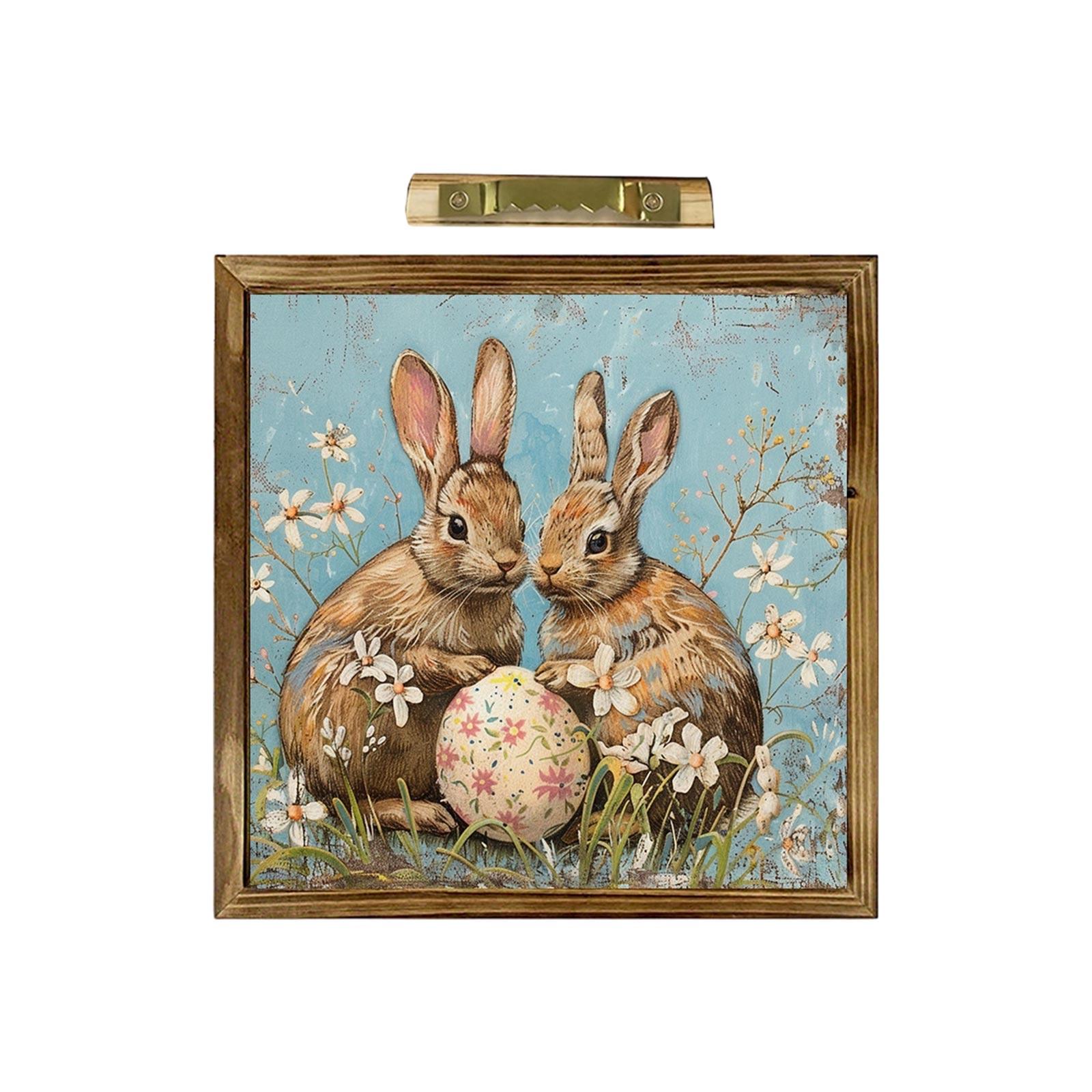 Пасхальный Кролик Яйцо Фоторамка Украшение One Size