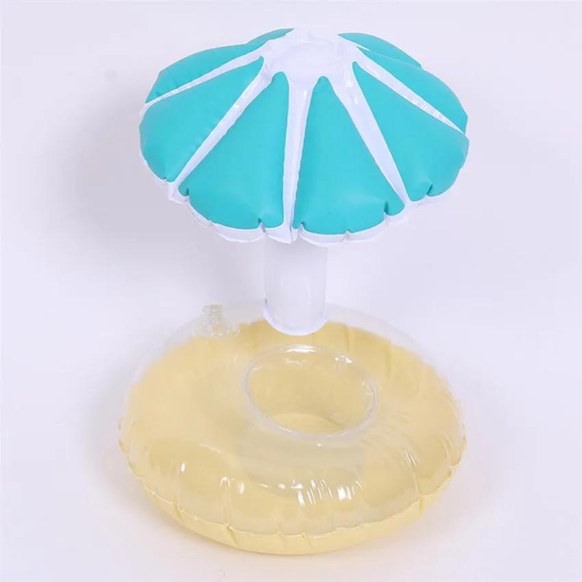 Mini Water Coasters Floating Inflatable Cup Holder Swimming Pool Drink Float Toy Inflatable Circle Pool Coasters Swan Flamingo
