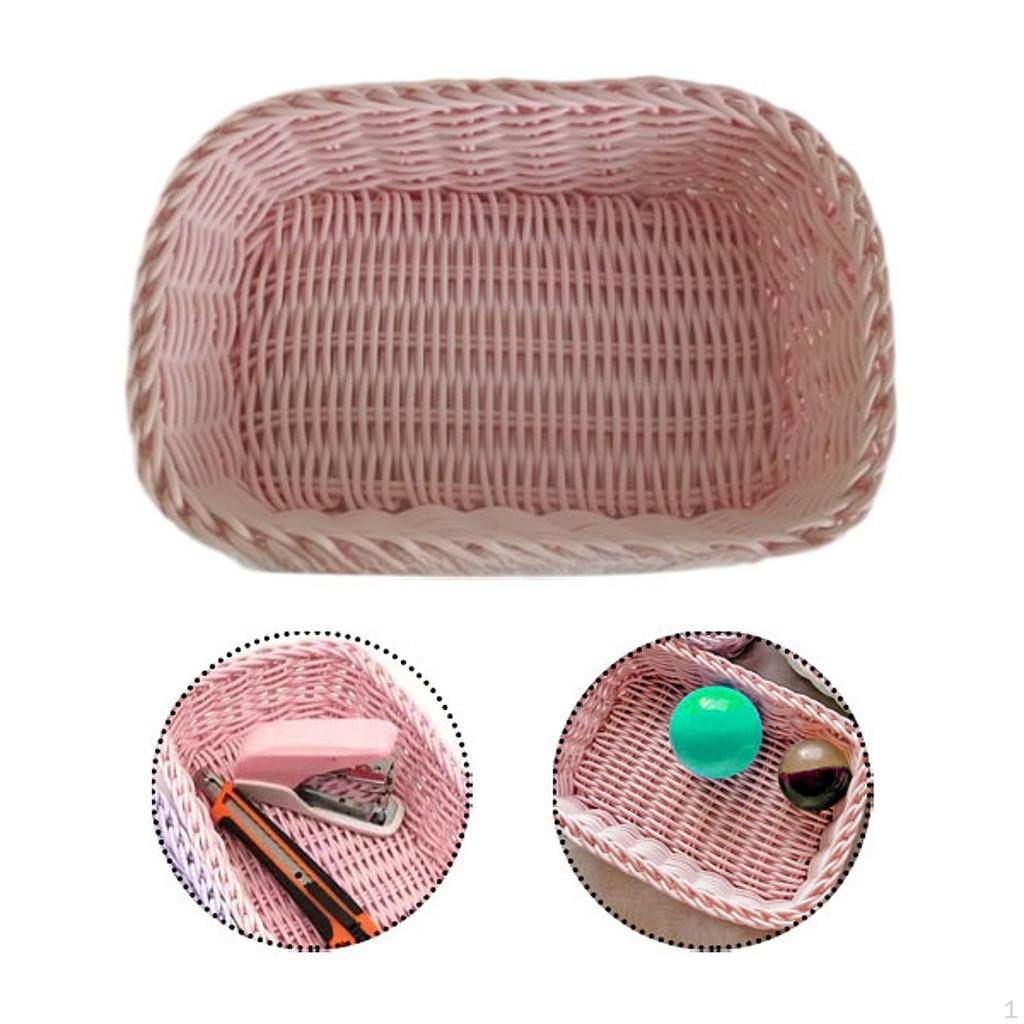 Hand -woven Shelf Baskets Organize Important Sundies Storage Basket