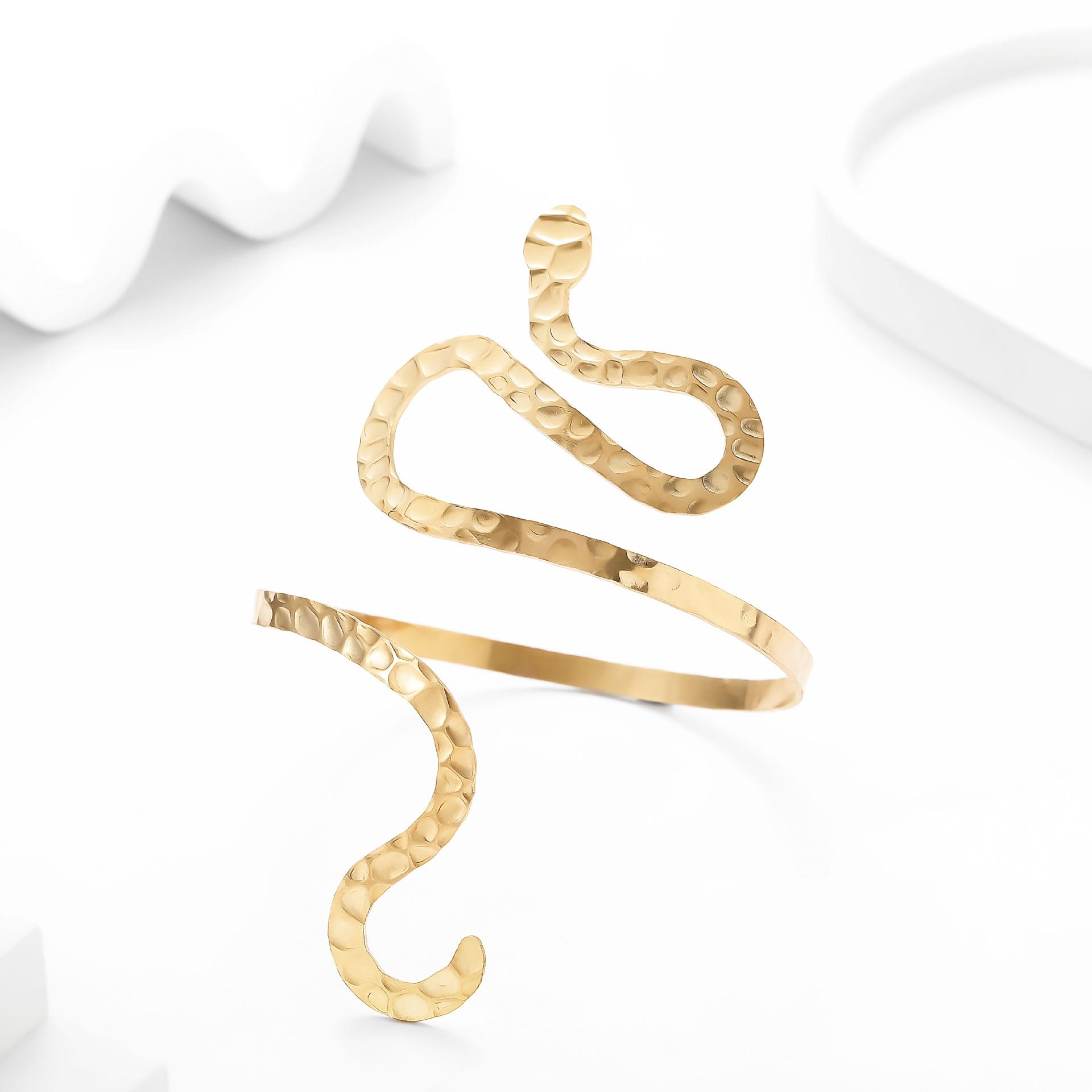 1Pcs Exaggerated snake-shaped leaf bracelet, flower butterfly bracelet, starfish wristband