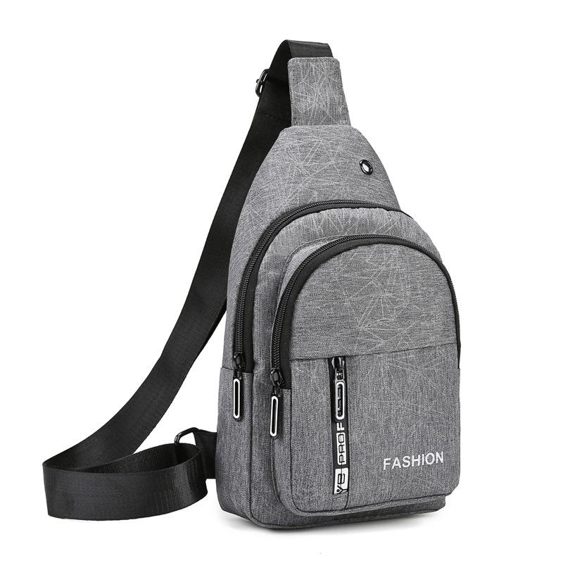 

Нагрудная сумка мужская повседневная корейская версия прилива сумка Оксфорд спортивная сумка через плечо модный рюкзак.