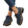 2025 neue Damen Casual Einzel Schuhe Retro Wildleder Schnürschuhe Dicke Ferse Kleine Lederschuhe Damen 20252025