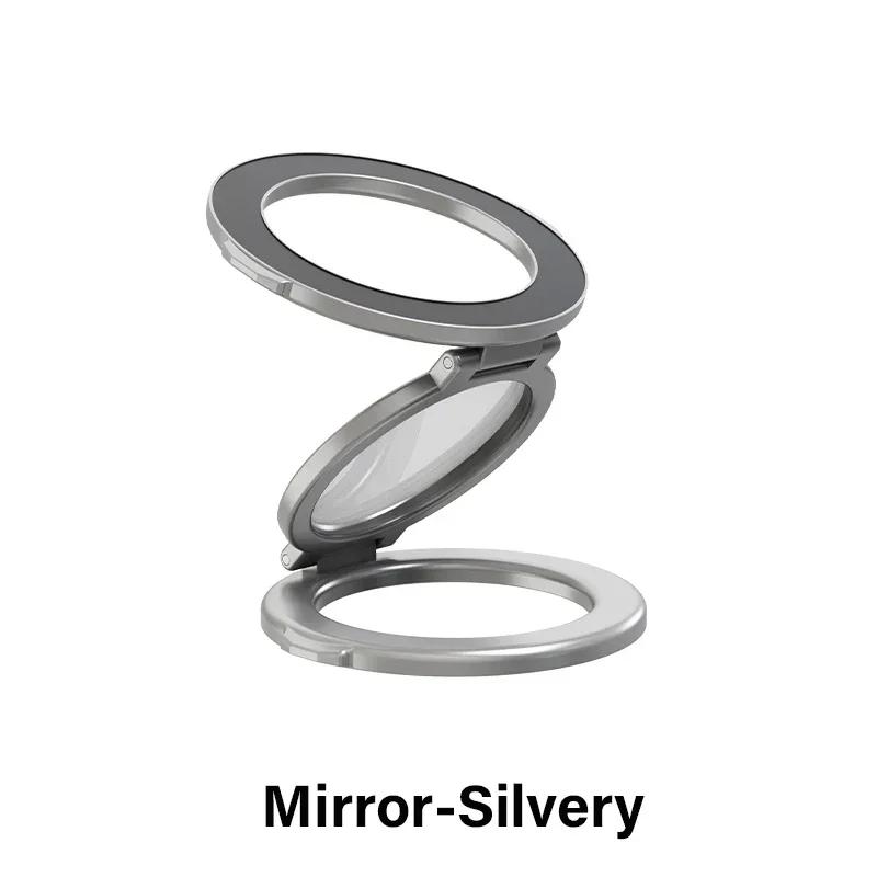 Mobile Phone Holders Magsafe Magnetic Metal Strong Suction Rotating Double Sided Sdsorption Portable Universal Desktop Stands