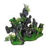 Aquarium Resin Rockery Decor - Stone & Plant Ornaments for Aquatic Landscaping