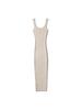 Women's Multi-Color Ribbed Knit Camisole Dress - Slimming, Stretchy, Close-Fitting, Simple Inner Wear
