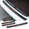 1/4/5 Pezzi Striscia Protettiva per Battitacco in Pelle Fibra di Carbonio per Suzuki Jimny Swift Samurai Vitara SX4 Alto Kaiser Ingnis DZire