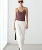 Masimodutti Straight Fit Leather Jeans
