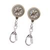 2PCS Vintage Portable Zinc Alloy Compact Pocket Compass Keychain for Outdoor Navigation Tools