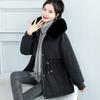 Women's New Loose Big Fur Collar Women's Plush Thickened Coat In Winter