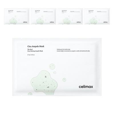 Celimax The Real Cica Beruhigende Ampullenmaske 27ml, 1 Packung, 5 Stück