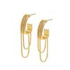Ear Accessory Women's Drop Earrings Metal Dangle Earrings Tassel Geometric Earrings  Wedding