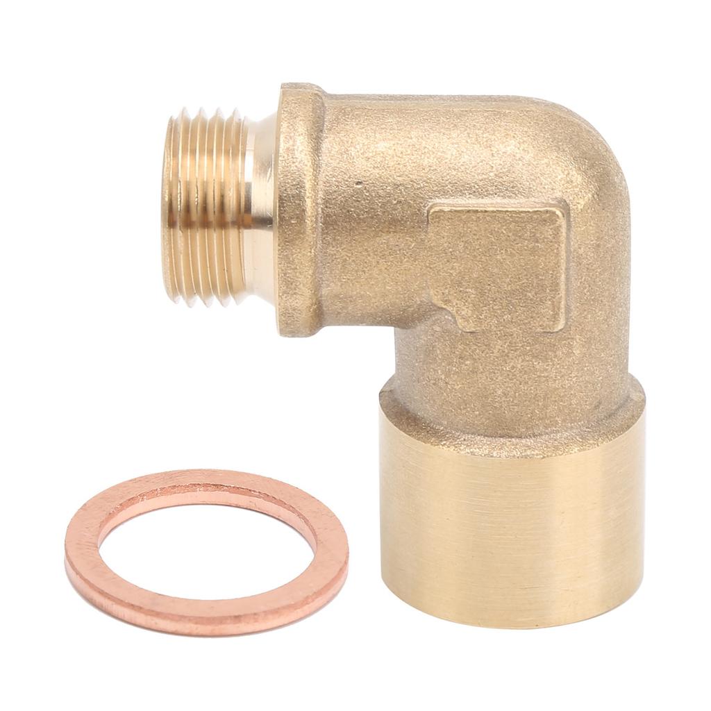 90 Degree Oxygen Sensor Extender M18x1.5 Brass Extension Spacer Adapter Car Accessory