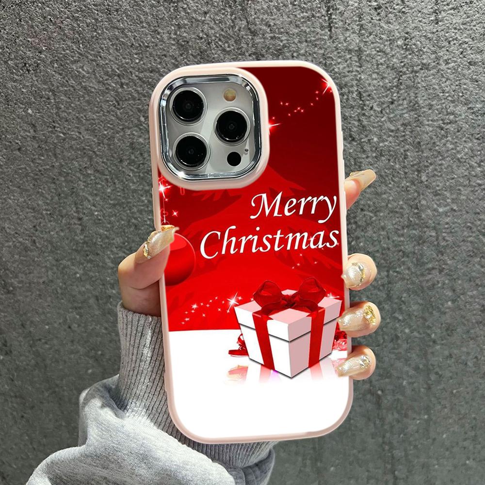 N111 Merry Christmas art Happy New Year мягкие чехлы для телефонов iPhone 16Pro — фото 20