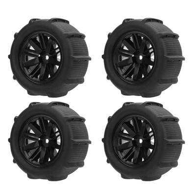 4pcs RC Car Beach Tires Rubber Plastic RC Desert Wheels for WLtoys 144001 114 116 RC Car