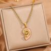 Vintage Ocean Seashell Stainless Steel Clavicle Necklace for Women - High-End Titanium Jewelry