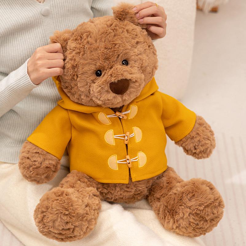 Teddy Bear Plush Toy For Kids With Soft Short Pile Fabric And Sleep Comfort Scenarios