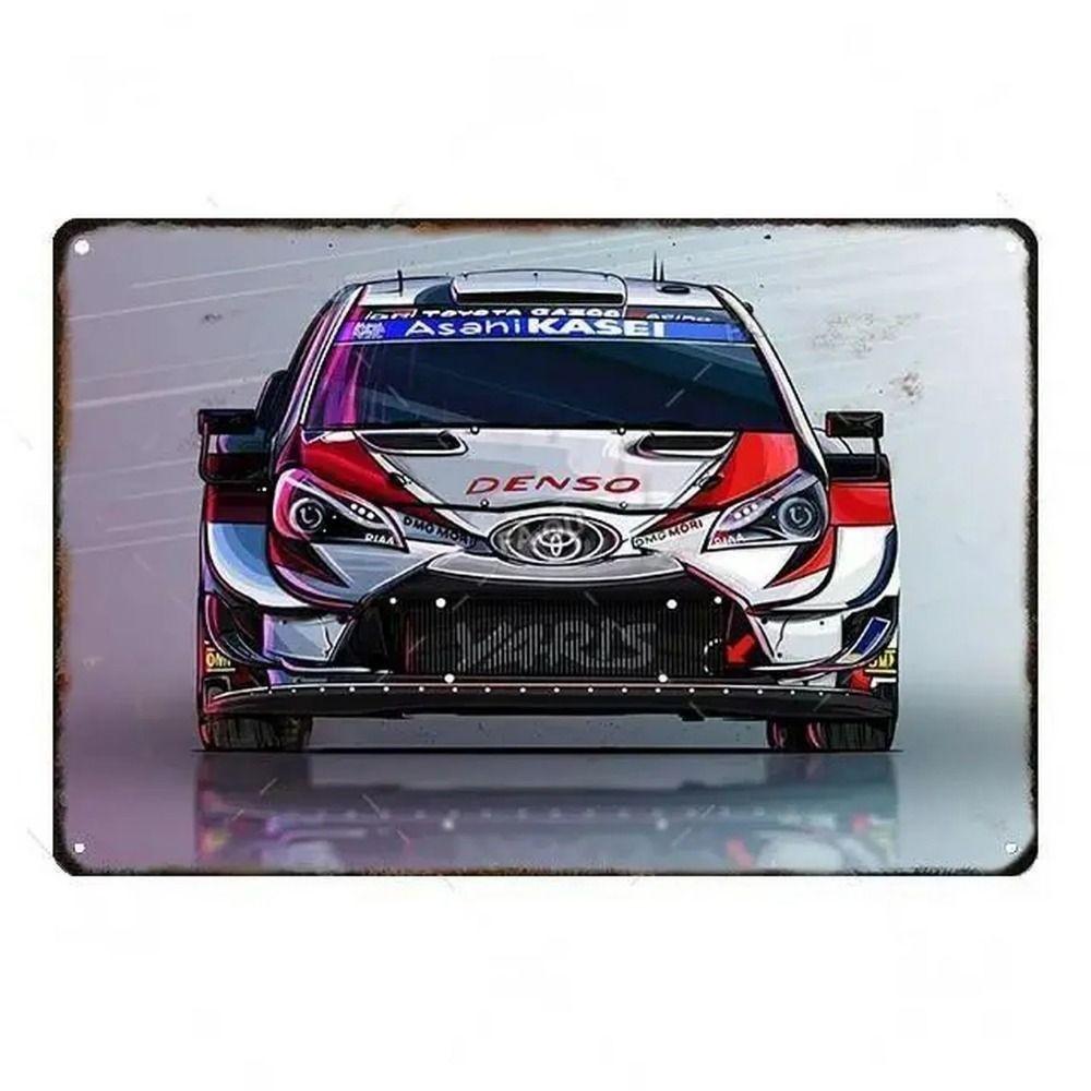 Kovová nástěnná cedule Bar v garáži, Dekorativní plaketa do interiéru auta 20x30cm