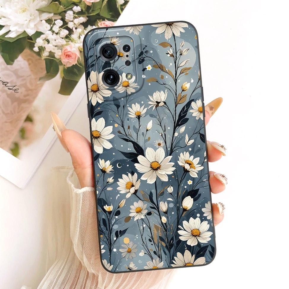 For Oppo Find X5 Case Luxury Fashion Cool Kawaii Cute Painted Silicone Casing For Oppo PFFM10 CPH2307