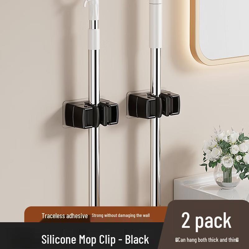 

ZNMW Adhesive Wall-Mounted Mop Holder