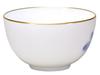 Okura Pottery Blue Rose Japanese Bowl, Approx. 395cc, Made In Japan, 64CN/8011-A