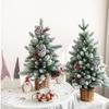 Artificial Christmas Tree with Pinecone Tabletop Accessories Festives Home Desktop Decoration Christmas Ornament