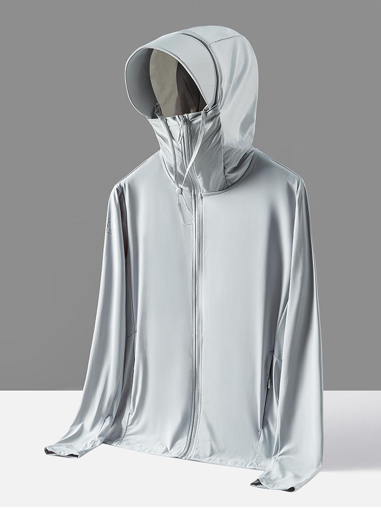 Hooded Ice Silk UV Protection Jacket for Men & Women - Summer Breathable, Lightweight, and Sun Protection Clothing for Outdoor Activities
