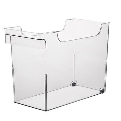 Recipient Organizator de Bucătărie Transparent Economisitor de Spațiu Multifuncțional Recipient Transparent în Formă de U pentru Capace de Oale