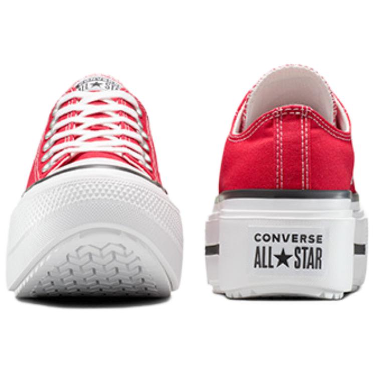 Converse Chuck Taylor All Star Lift Double Stack Platform Low Red Unisex Sneakers Black White A16515C