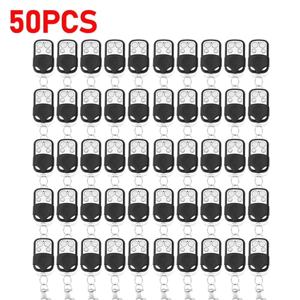 50pcs Smart Copy Duplicator 433mhz Remote Control Controller 4 Button Electric Gate Garage Door Opener Universal Remote Cloning