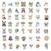 50 Cartoon Animals Wearing Glasses Doodle Stickers Trolley Box Diary Waterproof Stickers
