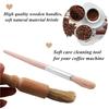 5PCS Coffee machine cleaning brush Kit Espresso Brush Kit Include Wooden Coffee Grinder Machine Cleaning Brush and Nylon Brush