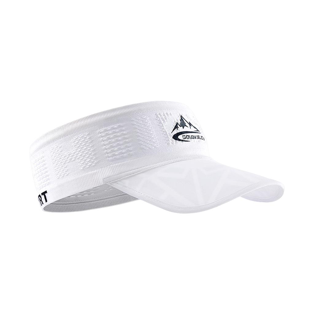 Unisex Breathable Quick Dry Sports Sweatband Headband Sun Protection Visor Hat for Running Basketball Gym Workout