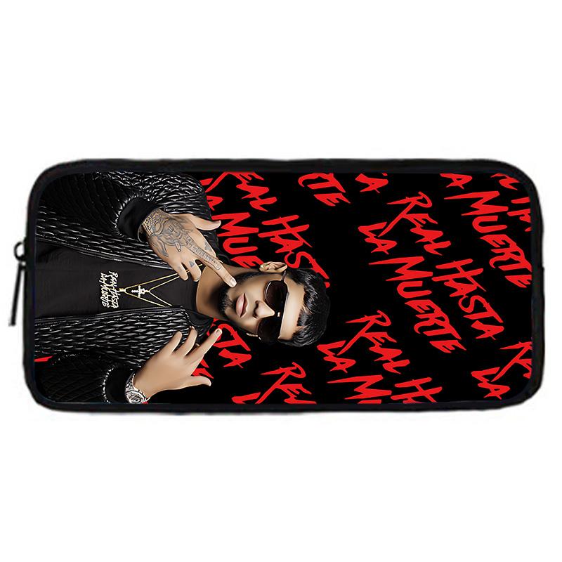 Fashion Hot Rapper Anuel AA Child School Backpack with Lunch Bags ,Pencil Bags ,School Bags for Boys Girls Best Gift