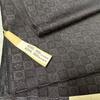 Used Kyoto Nishijin Omeshi Kimono Fabric Roll, Black with Fine Checkered Pattern and Treasure Motif, Produced by Kyoto Nishijin Weaving Mill