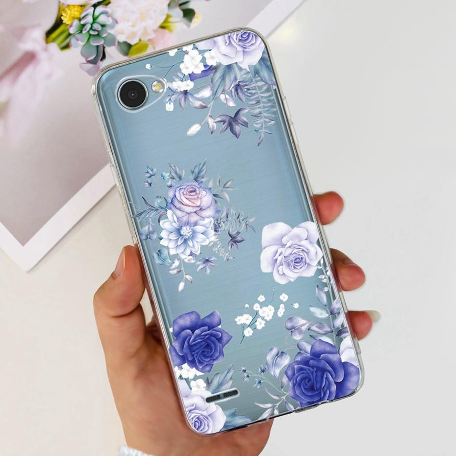 For LG Q6 Q6a Q6+ M700 X600K X600L X600S Cute Flower Cat Painted Phone Case For LG Q6 Plus Q 6 Alpha Soft Silicone TPU Cases