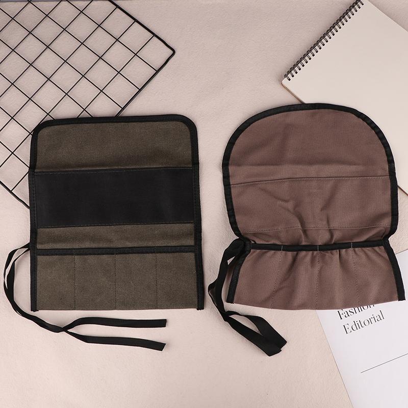 Multi Functional Woodworking Tool Storage Bag With Carving Chisels Durable Canvas For Woodworkers And Diy Enthusiasts