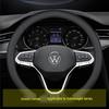 Universal Genuine Leather Steering Wheel Cover for Magotan, Passat, Lavida, and Bora - Anti-Slip & All-Season Fit