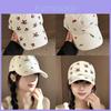 Vintage Cotton Baseball Cap With Embroidered Floral Design For Casual Wear