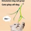 Cat Teasing Toy Interactive Tail Grass Dog Sage Feather Long Pole Cat Teasing Stick Bite Resistant Cat Sound Toy Pet Supplies