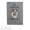 Akita, Akita Inu - Dog passport case, document case, gift for the traveller from the Art-Dog brand