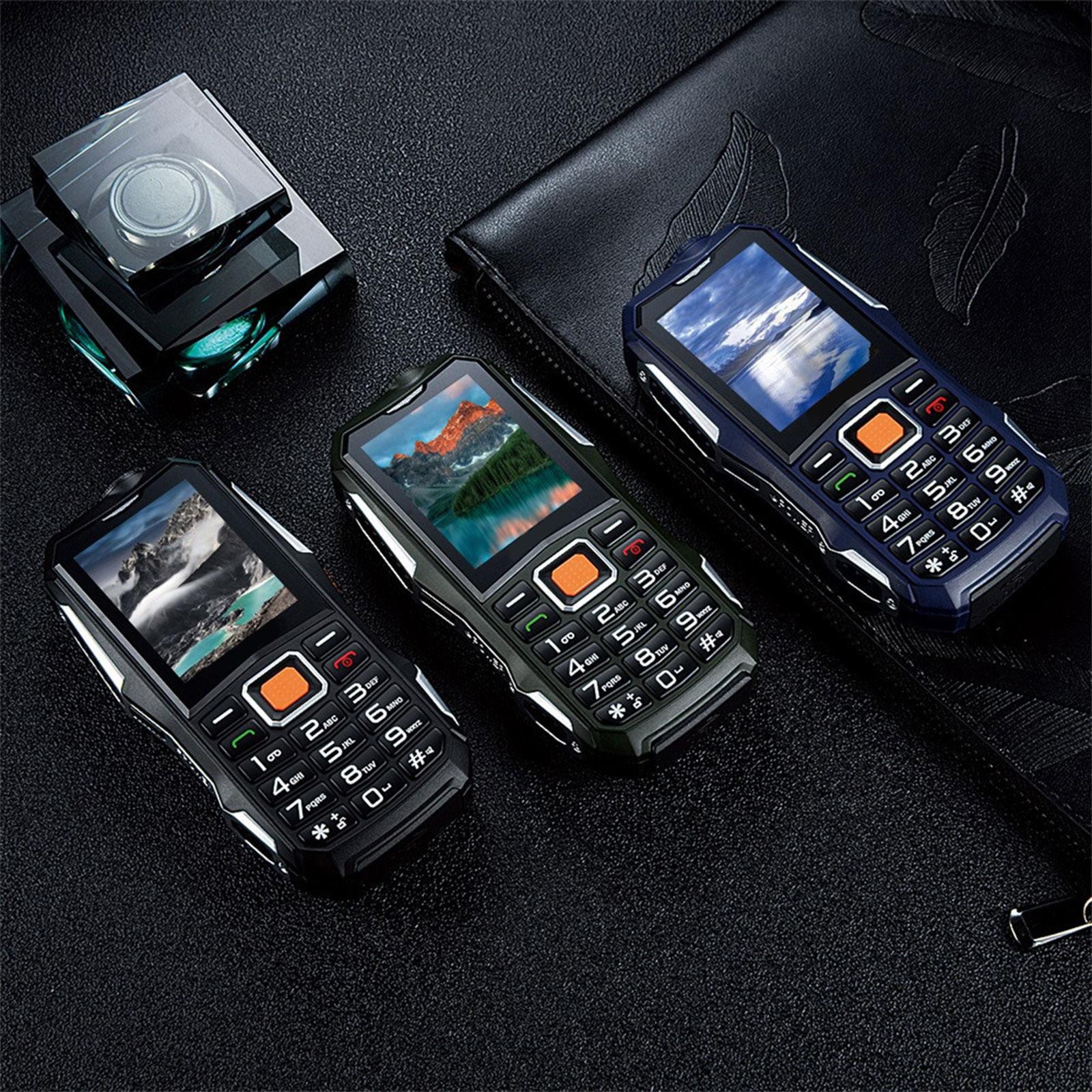 

НОВЫЙ сотовый телефон GSM синий 12000 мАч 2,4 дюйма 8.0MP Dual SIM для пожилых людей