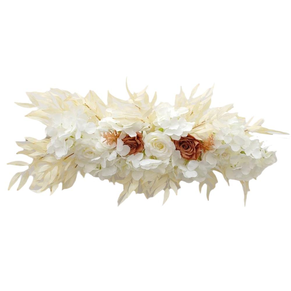 Silk Material Silk Flower Garland Simulation Flower Artificial Floral Backdrop  Hall Decoration