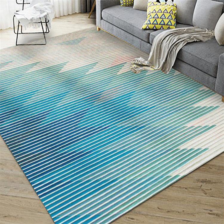 Geometric Carpet Living Room Coffee Table Large Area All Use Floor Mats Bedroom Edge Carpets ISN Bed Nordic Home Decoration